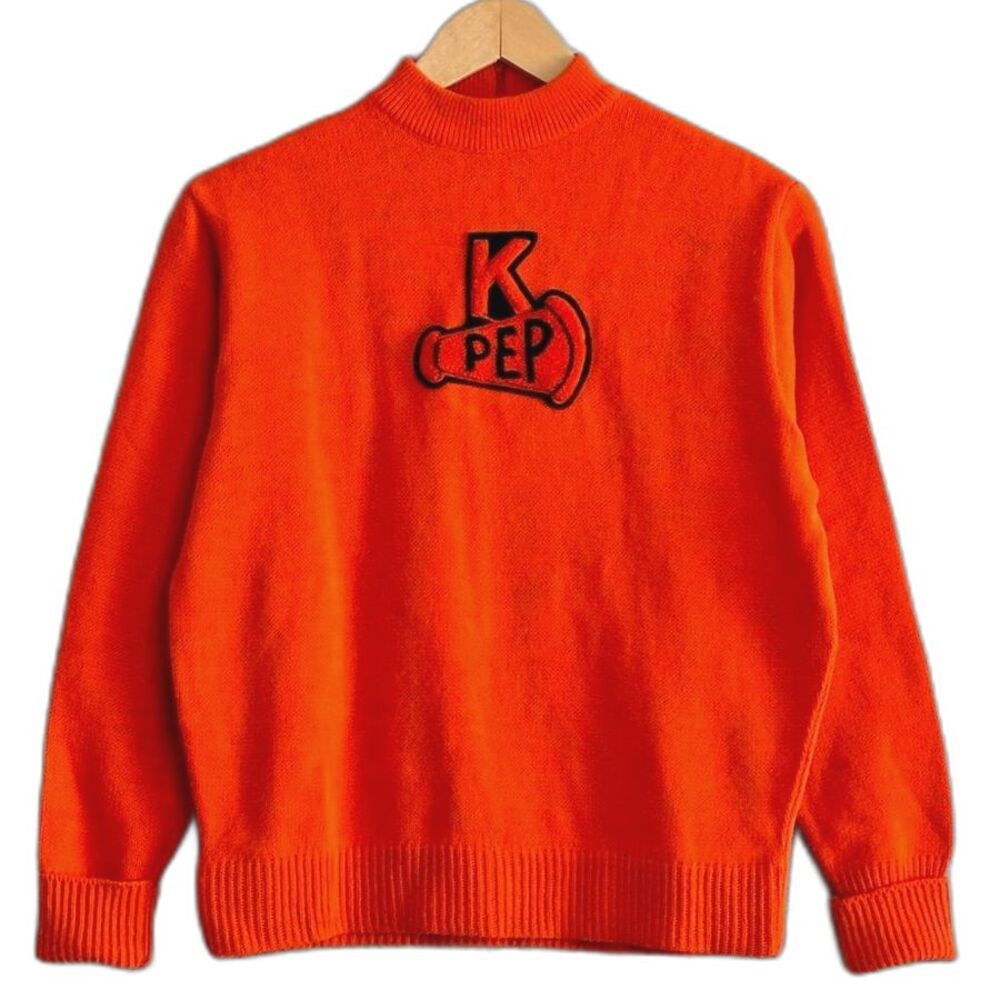 1960’s Cheerleader Sweater Vintage Kandel Knitting Mills Portland Medium Top